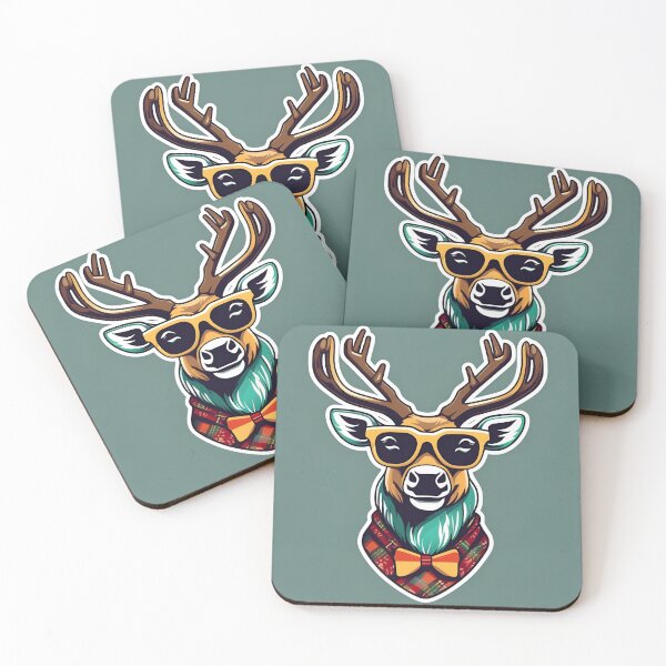 Item preview, Cool Reindeer with Sunglasses Christmas Holiday Design designed and sold by simaso.
