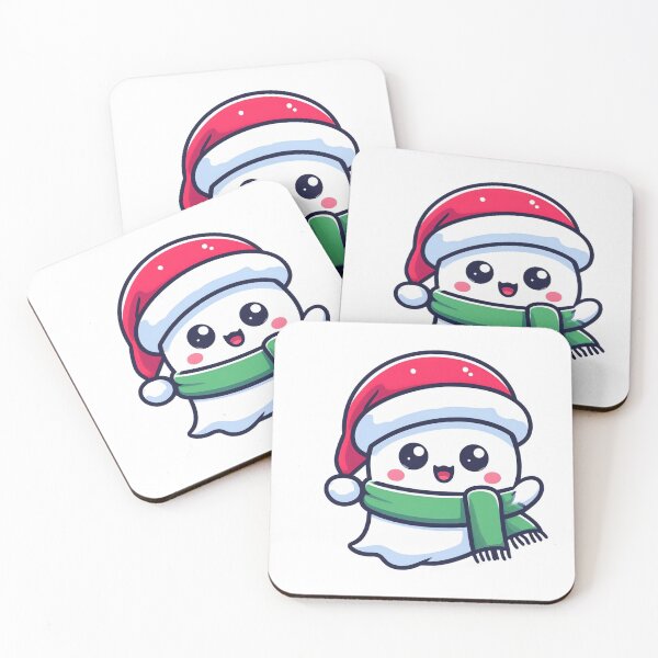 Item preview, ghost with santa hat designed and sold by Wxjtecki.