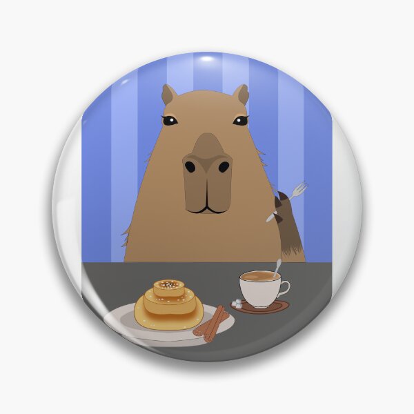 Item preview, Capibara with cinnamonroll and coffee designed and sold by MonaElisa98.