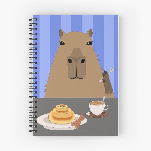 Item preview, Capibara with cinnamonroll and coffee designed and sold by MonaElisa98.