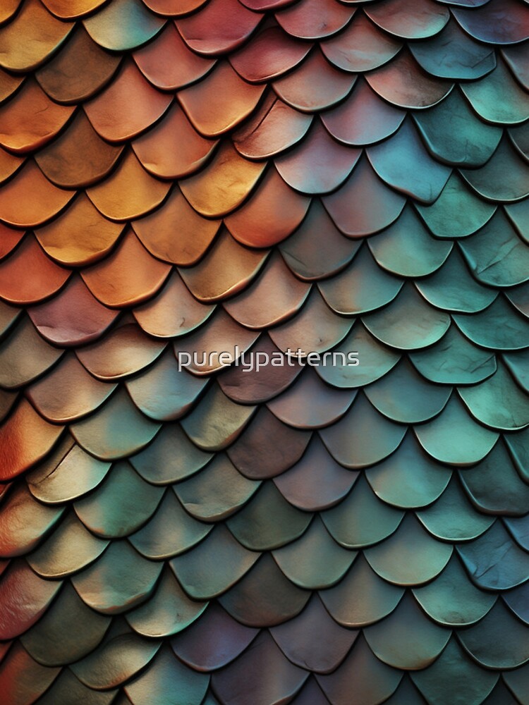 Thumbnail 4 of 4, iPhone Case, Scales Pattern, Colorful 3D designed and sold by purelypatterns.