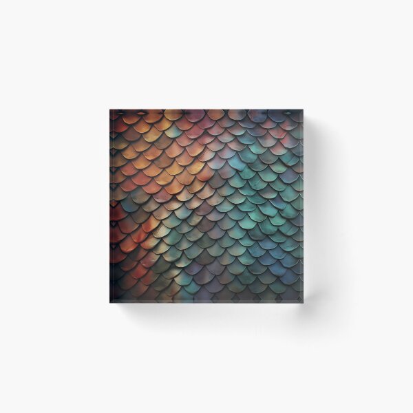 Item preview, Scales Pattern, Colorful 3D designed and sold by purelypatterns.