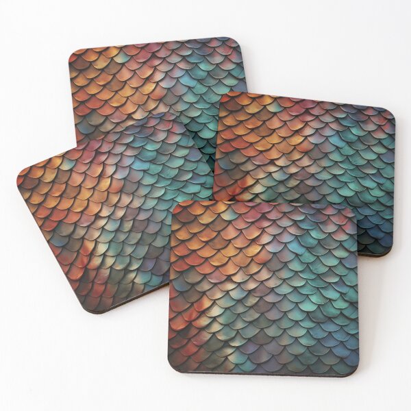 Item preview, Scales Pattern, Colorful 3D designed and sold by purelypatterns.