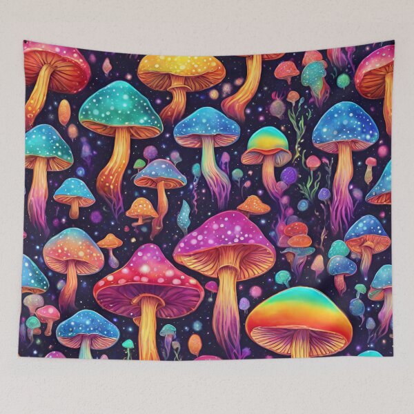 Artikelvorschau, Buntes Pilzdesign entworfen und verkauft von allyiscoral.