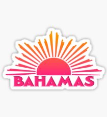 Pegatina BAHAMAS Souvenir Travel Gift Bright Ombre Sun