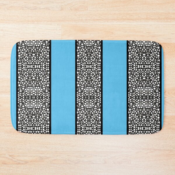 Item preview, Raindrops I Sky Blue Big Stripes Vertical designed and sold by CushyNest.