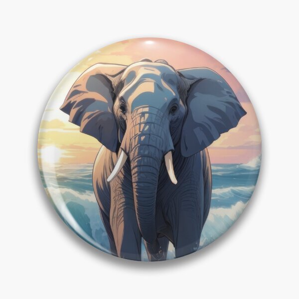 Artikelvorschau, Elefant im Meer, Urlaubstapete entworfen und verkauft von Damian Sobczyk.
