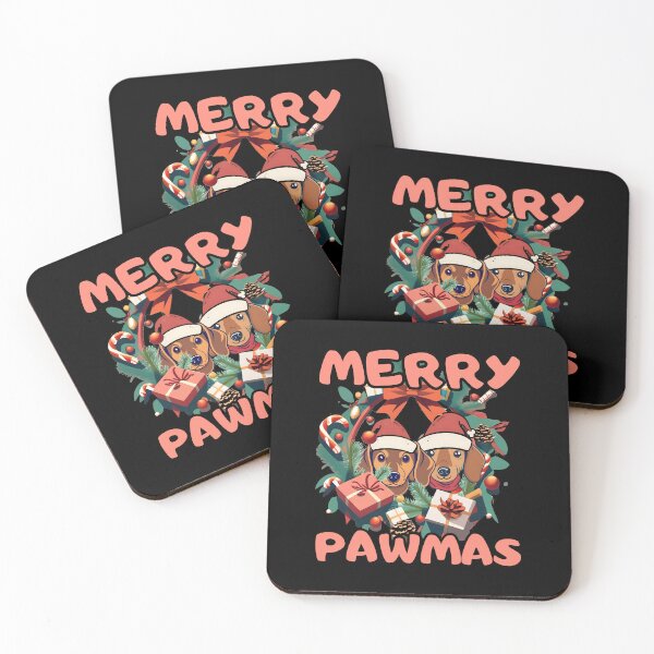 Item preview, Merry Pawmas Daschund Christmas designed and sold by EdytaGister.