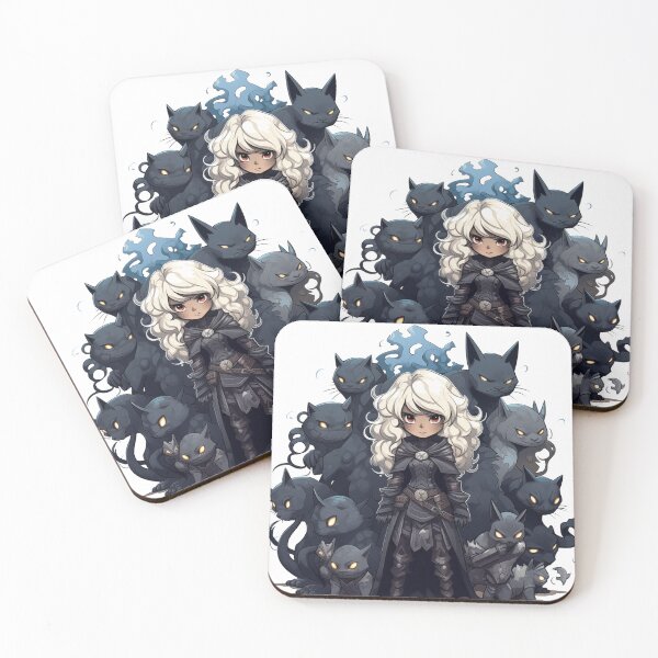 Item preview, Cartoon drow with cats designed and sold by Kurk-Art.