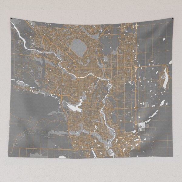 Item preview, Calgary City Map of Alberta, Canada - Bauhaus designed and sold by deMAP.