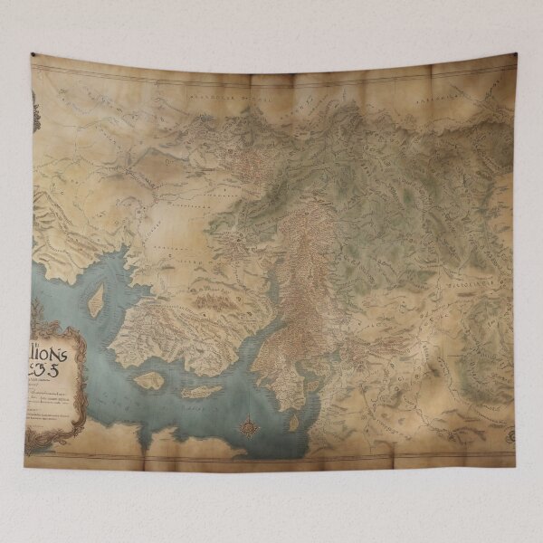 Item preview, Ancient Fantasy Map of Lore - 1 designed and sold by nyathiwa.
