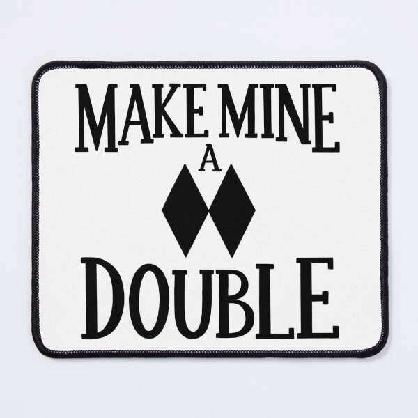 Item preview, Make Mine A Double - Après Ski Pun - in Black designed and sold by BexMorleyArt.