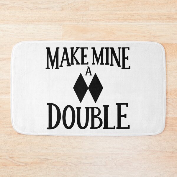Item preview, Make Mine A Double - Après Ski Pun - in Black designed and sold by BexMorleyArt.