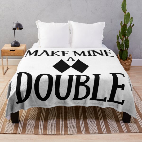 Item preview, Make Mine A Double - Après Ski Pun - in Black designed and sold by BexMorleyArt.