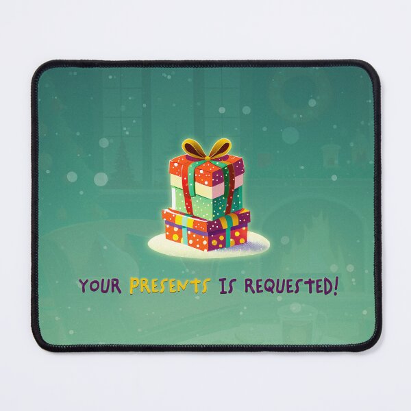 Item preview, Your Presents is Requested Funny Family Christmas Pun designed and sold by dreamline-designs.
