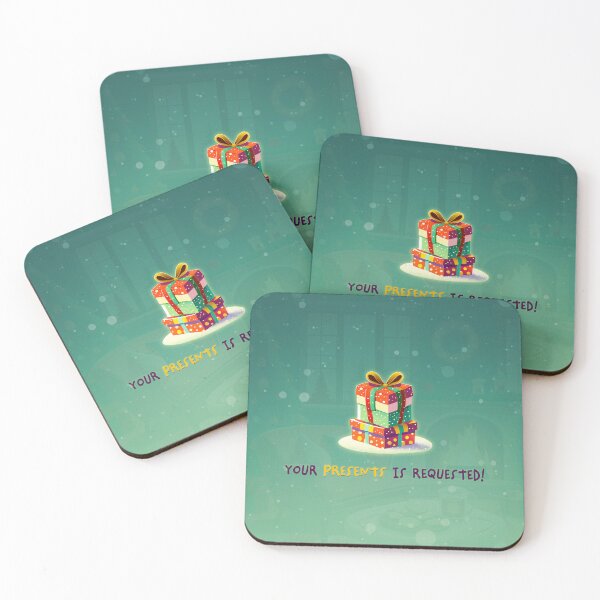 Item preview, Your Presents is Requested Funny Family Christmas Pun designed and sold by dreamline-designs.