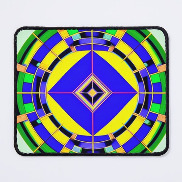Item preview, Modern art geometric design with circles, squares and triangles. designed and sold by Barbara Burgess.