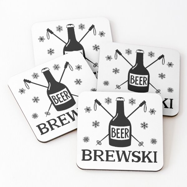 Item preview, Brewski - Après Ski Pun - in Black designed and sold by BexMorleyArt.