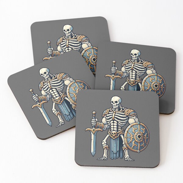 Item preview, Skeleton Warrior with Sword and Shield designed and sold by InkQuest.
