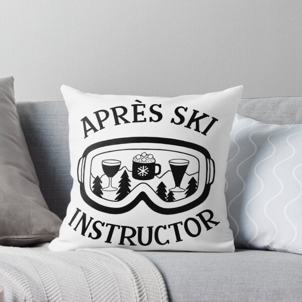 Item preview, Instructor de Apres Ski - Après Ski Pun - en negro designed and sold by BexMorleyArt.