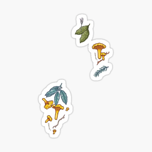 Item preview, Dreamy chanterelle forest designed and sold by smalldrawing.