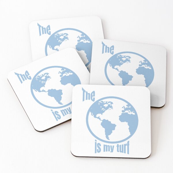 Item preview, The Earth is my Turf Blue designed and sold by MacTampa.