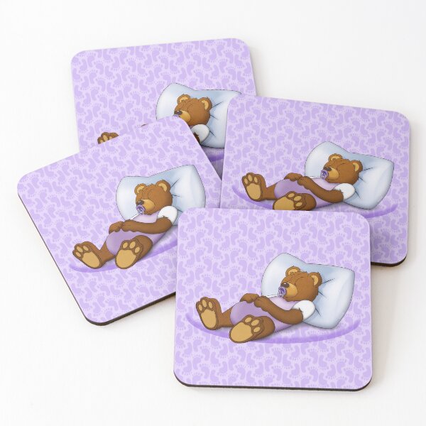 Item preview, Sleeping Ted - Lilac designed and sold by ifourdezign.