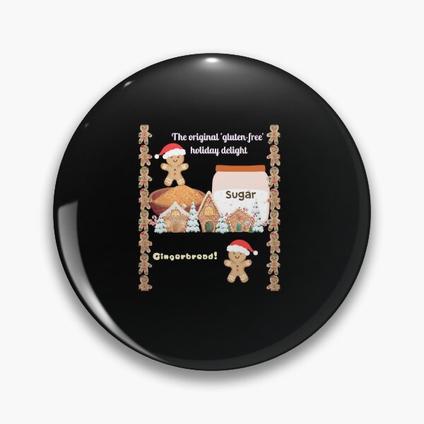 Artikelvorschau, Gingerbread Cookies on a Grey Background entworfen und verkauft von TeeTrendzLondon.