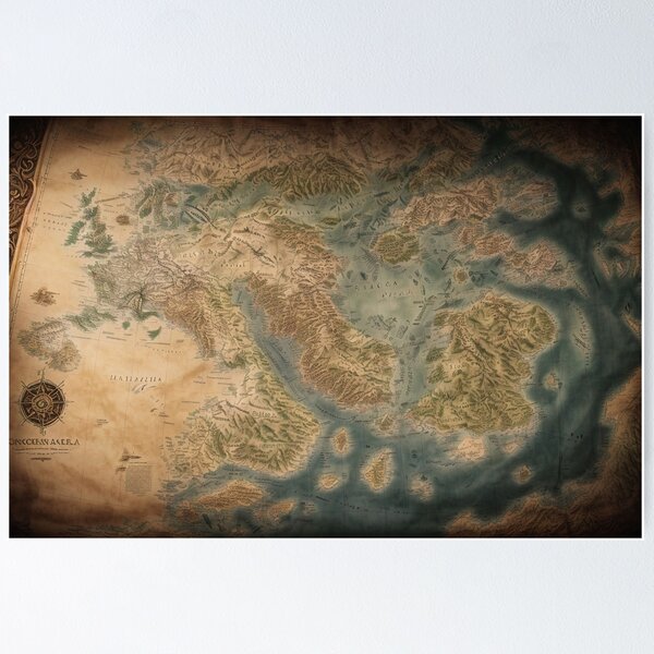 Item preview, Ancient Fantasy Maps of Lore - 2 designed and sold by nyathiwa.