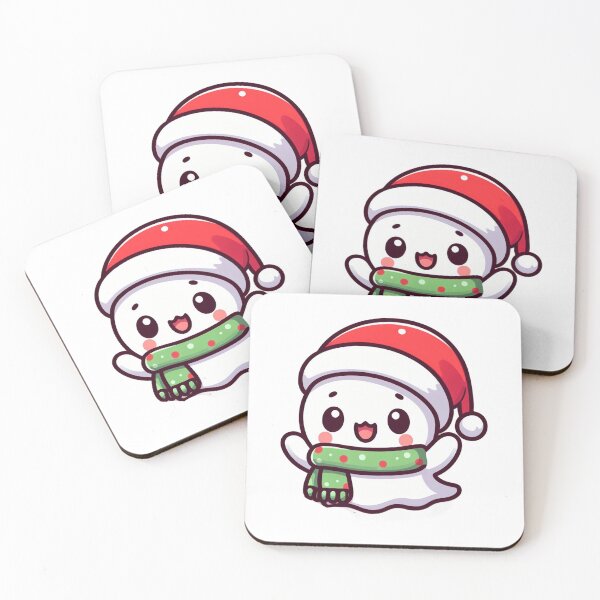 Item preview, ghost with santa hat designed and sold by Wxjtecki.