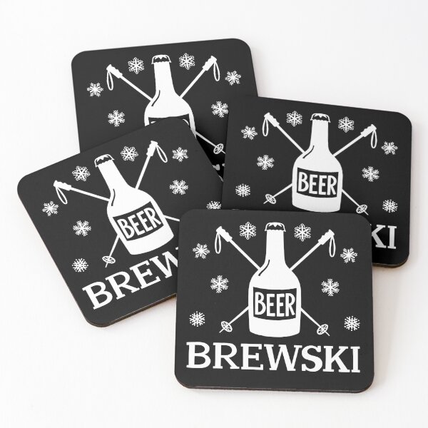 Item preview, Brewski - Après Ski Pun - in White designed and sold by BexMorleyArt.