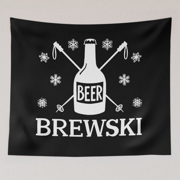 Item preview, Brewski - Après Ski Pun - in White designed and sold by BexMorleyArt.