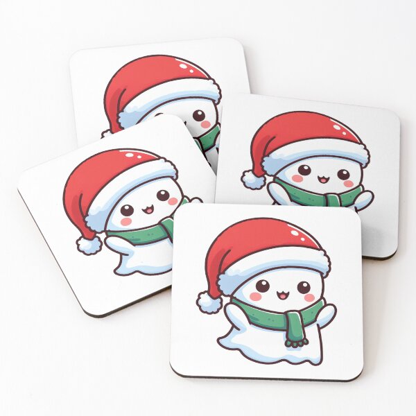 Item preview, ghost with santa hat designed and sold by Wxjtecki.