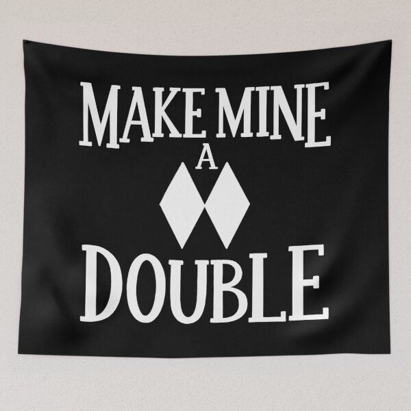 Item preview, Make Mine A Double - Après Ski Pun - in White designed and sold by BexMorleyArt.