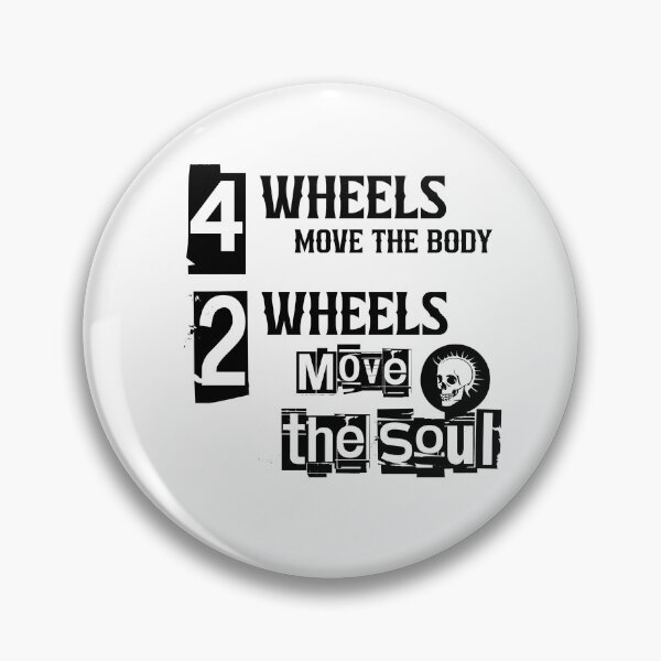 Item preview, 4wheels move the body, 2 wheels move the soul motorbike tshirt, hoodie, stickers, mugs etc. designed and sold by womeninmoto.