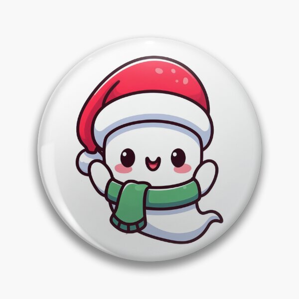 Item preview, ghost with santa hat designed and sold by Wxjtecki.