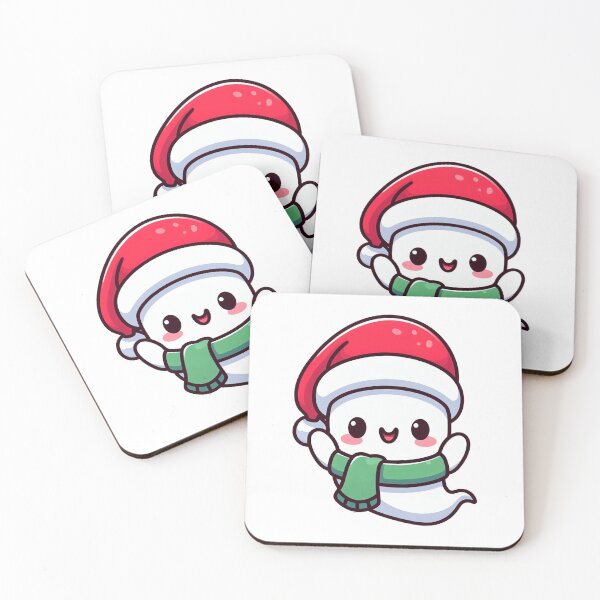 Item preview, ghost with santa hat designed and sold by Wxjtecki.