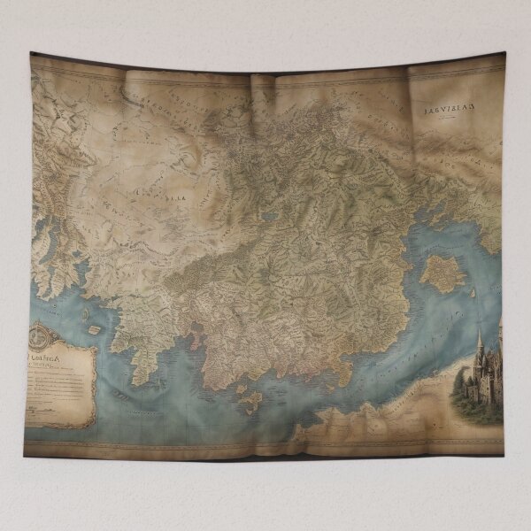 Item preview, Ancient Fantasy Map of Lore - 3 designed and sold by nyathiwa.