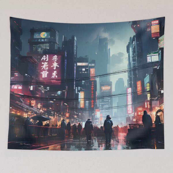 Item preview, Neon Tokyo Alleys designed and sold by FTS-Studio.