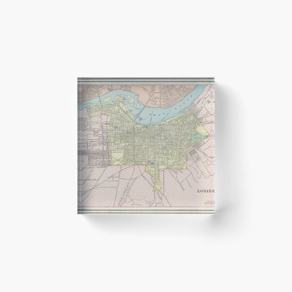 Item preview, Vintage Map of Louisville KY (1901) designed and sold by BravuraMedia.