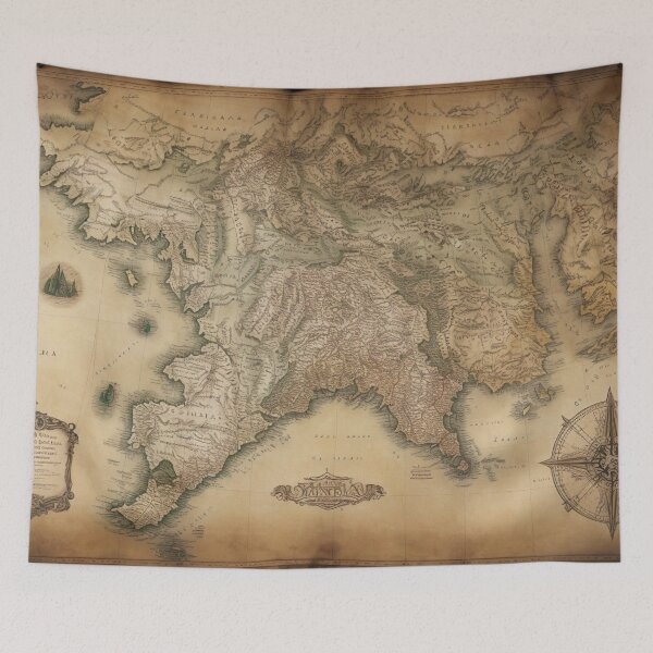 Item preview, Ancient Fantasy Map of Lore - 4 designed and sold by nyathiwa.