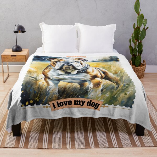 Item preview, Bulldogs in Digital Art: Exploring Canine Aesthetics designed and sold by Artedig.