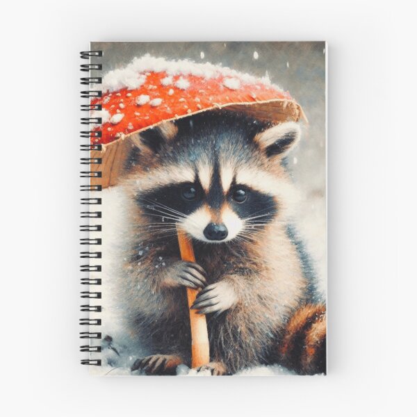 Item preview, Raccoon Christmas Notebook designed and sold by LizTodd.