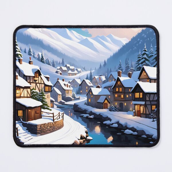 Item preview, Riverside Winter Charm designed and sold by AICreativeArts.