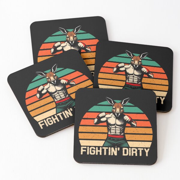 Item preview, Fightin' dirty - kangaroo fighter  designed and sold by SidTastic .
