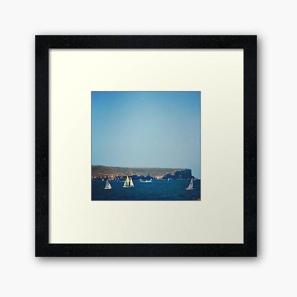 A hot summers sail Framed Art Print