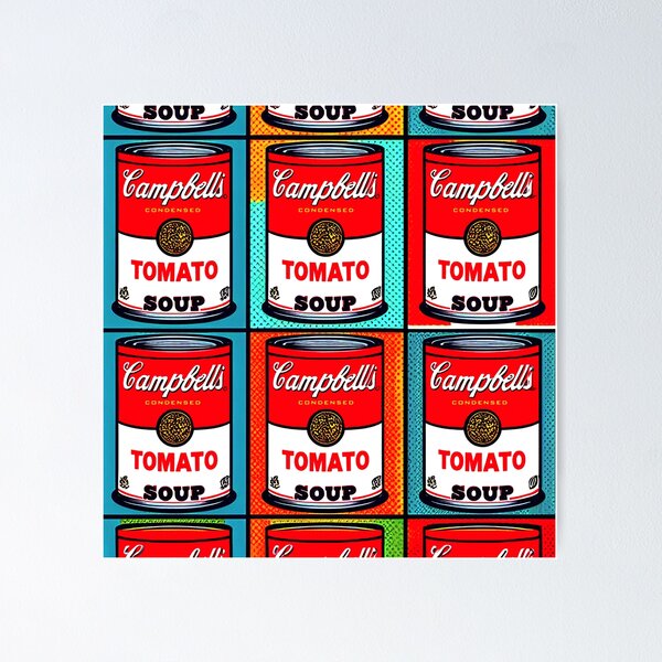 Item preview, Campbell's Tomato Soup Pop Art designed and sold by ArtFactoryAI.