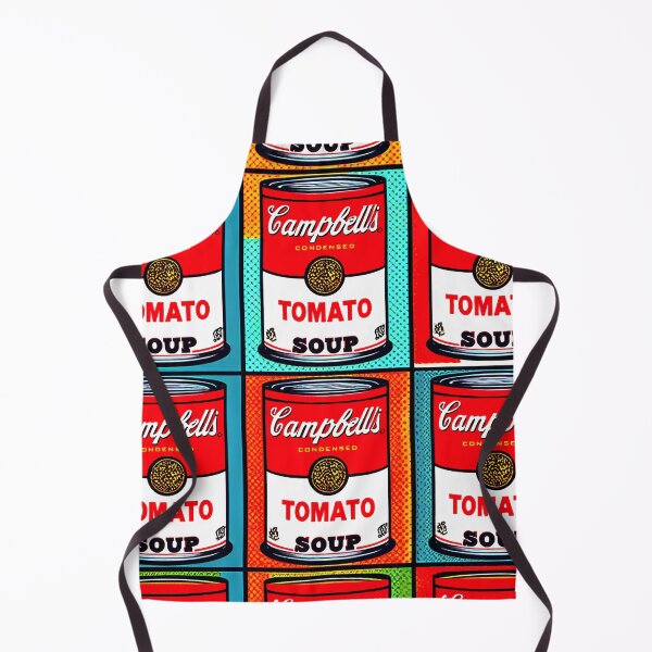 Vista previa del artículo con la obra «Arte pop de sopa de tomate Campbell's», diseñado y vendido por ArtFactoryAI.
