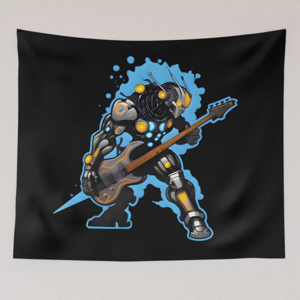 Item preview, ELECTRIC GRAY GUITAR CYBORG designed and sold by Danzdma.