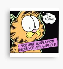 Lienzo Garfield está solo